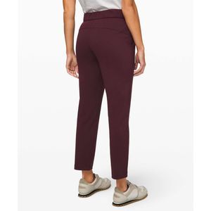 LULULEMON 4 on the fly black cherry trouser pants